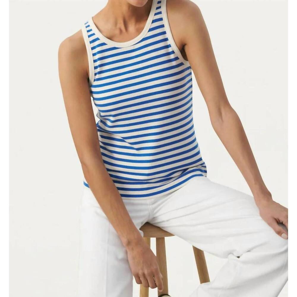 NEW PART TWO grecia top in nebulas blue stripe